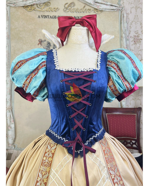 Princess Snow White With Custom Embroidered Trims Cosplay Costume - Cosrea  Cosplay