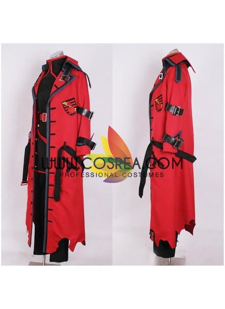 Anime Hellsing Ultimate Alucard Cosplay Costume Red Over Coat With Hat set