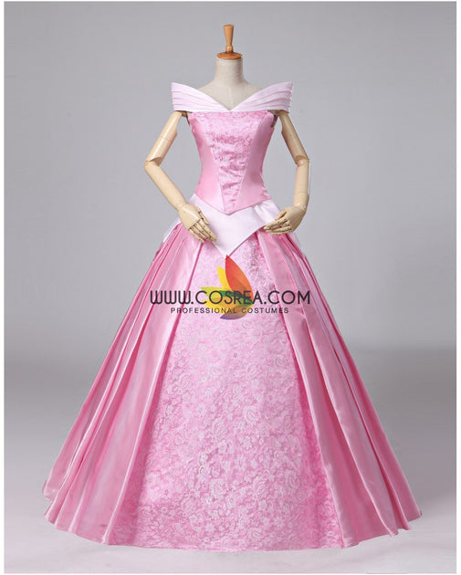 Women's Disney Sleeping Beauty Costume Dress | Princess Aurora Pink Dress  Gown | Disney Princess Cosplay Outfit