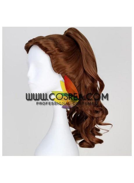 Princess Belle Ponytail Curl Beauty And Beast Cosplay Wig Cosrea