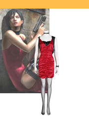 Ada Wong Red Dress Resident Evil 4 Remake Cosplay Costume