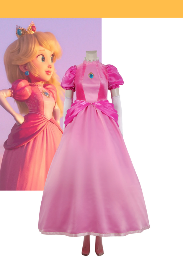 Princess Peach The Super Mario Bros. Movie Cosplay Costume