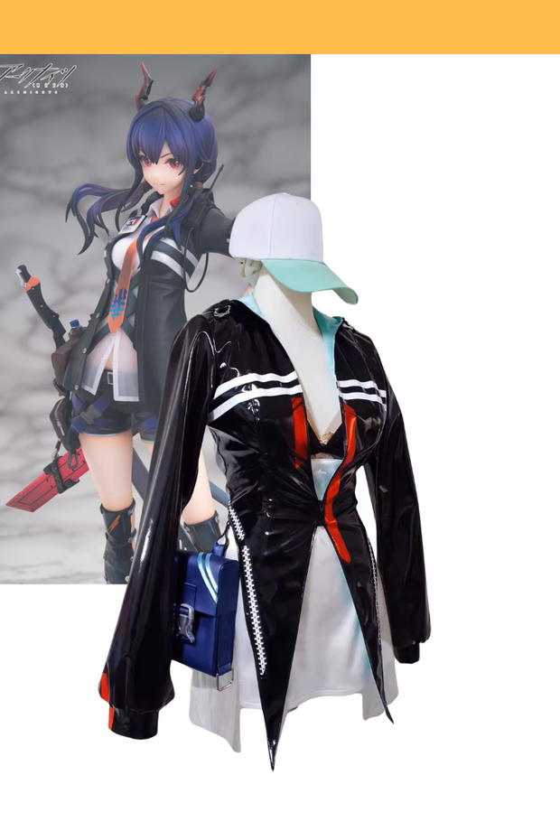 Arknights Ch'en PU Leather Version Cosplay Costume