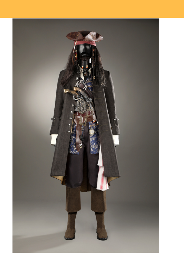 Captain Jack Sparrow Pirates Of Caribbean Cosplay Costume