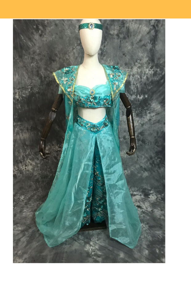 Princess Jasmine With Embroidered Jacket Cosplay Costume