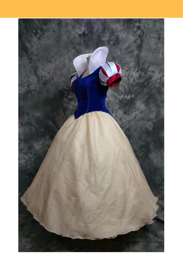 Princess Snow White Velvet With Standing Collar Cosplay Costume