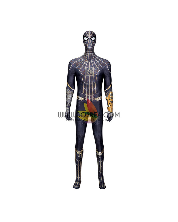 Spiderman No Way Home Black Version Digital Printed Cosplay Costume