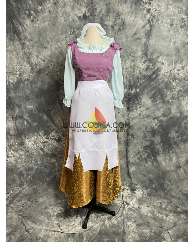 Cinderella Brocade Maid Cosplay Costume