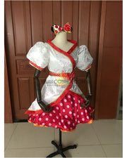 Disney Parade Minnie Polka Dot Cosplay Costume