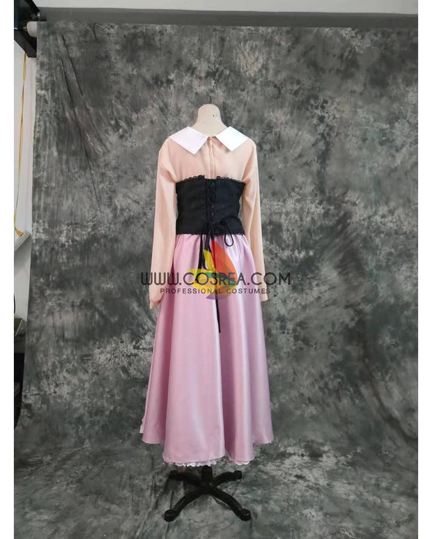 Princess Aurora Briar Rose Satin Sleeping Beauty Cosplay Costume