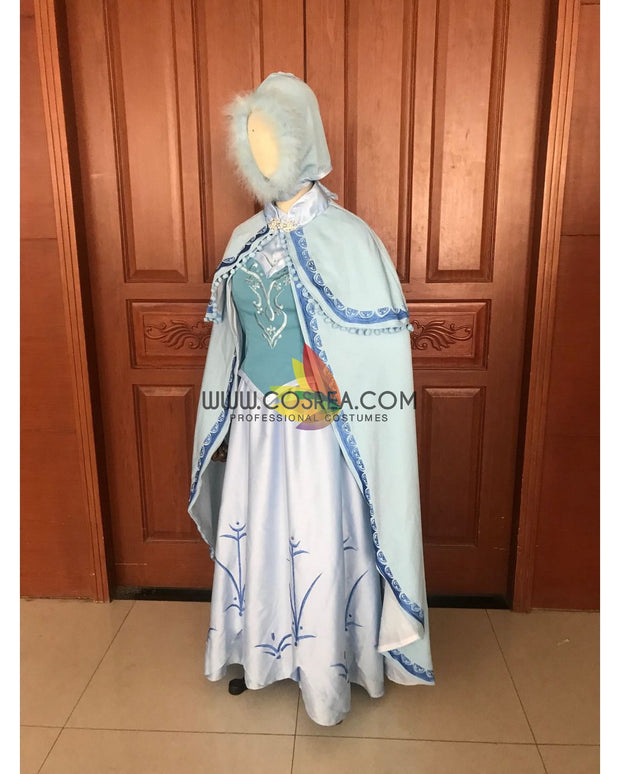 Frozen 1 Anna In Ice Form Cosplay Costume