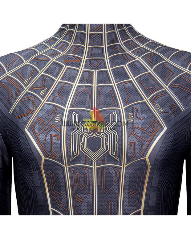 Spiderman No Way Home Black Version Digital Printed Cosplay Costume