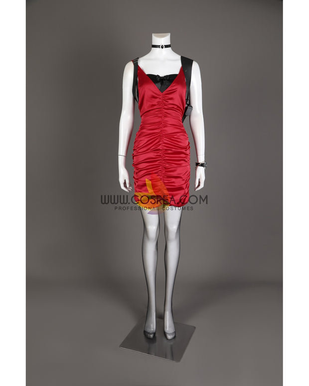 Ada Wong Red Dress Resident Evil 4 Remake Cosplay Costume