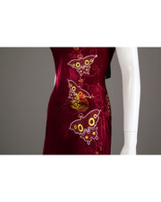 Ada Wong Velvet Qipao Dress Resident Evil 4 Remake Cosplay Costume