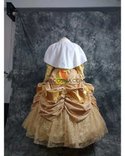 Princess Belle Velvet With Brocade Winter Beauty And Beast Cosplay Costume