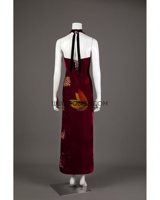 Ada Wong Velvet Qipao Dress Resident Evil 4 Remake Cosplay Costume