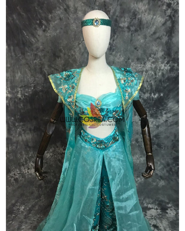 Princess Jasmine With Embroidered Jacket Cosplay Costume