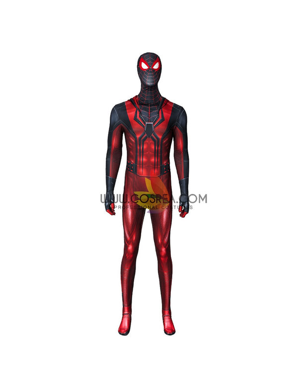 Miles Morales Crimson Cowl Digital Printed Cosplay Costume