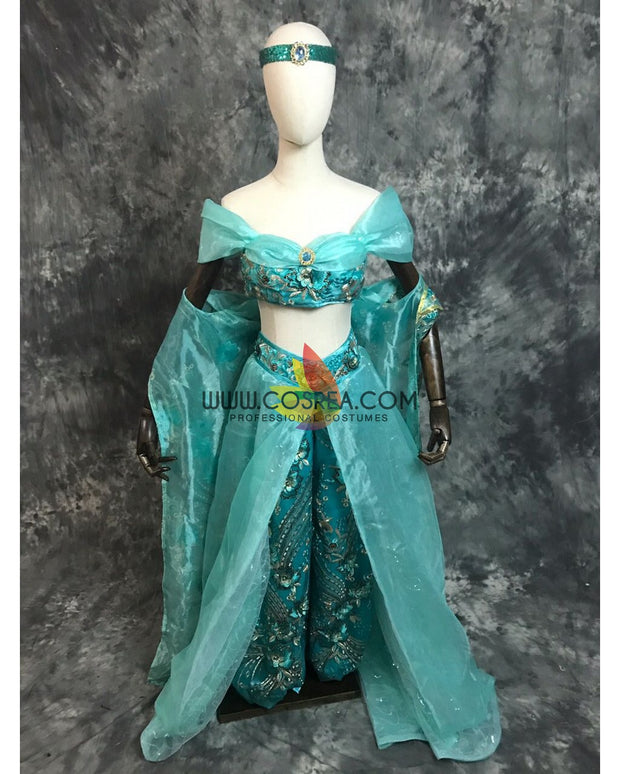 Princess Jasmine With Embroidered Jacket Cosplay Costume