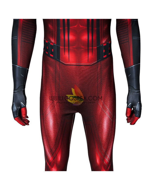 Miles Morales Crimson Cowl Digital Printed Cosplay Costume