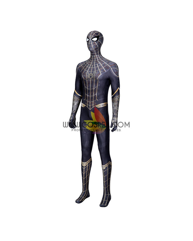 Spiderman No Way Home Black Version Digital Printed Cosplay Costume