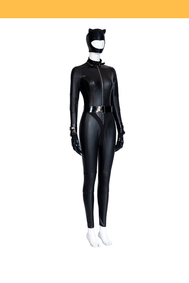 Cosrea DC Universe Catwoman PU Leather Cosplay Costume