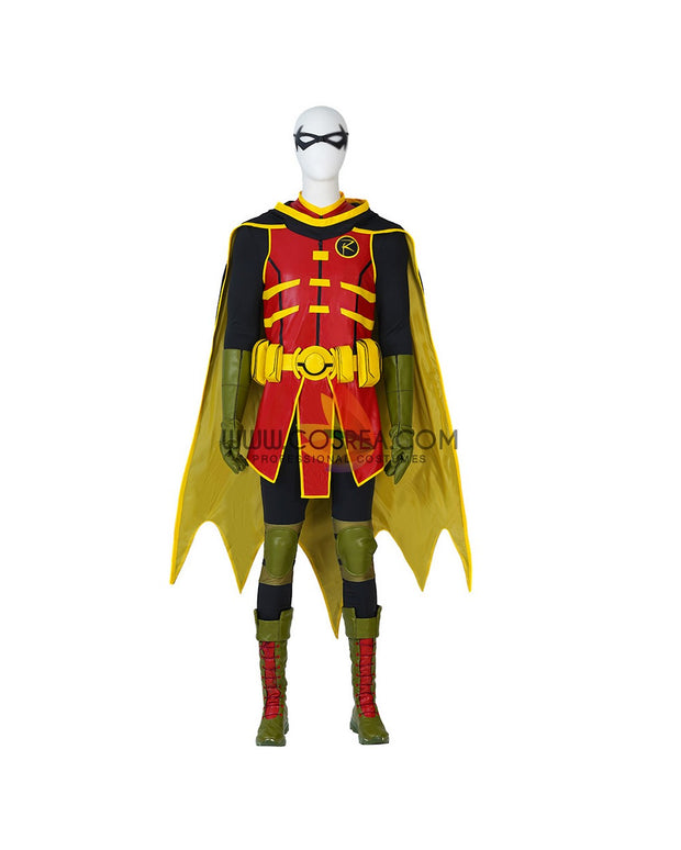 Cosrea DC Universe Damian Wayne Battle of the Super Sons Cosplay Costume