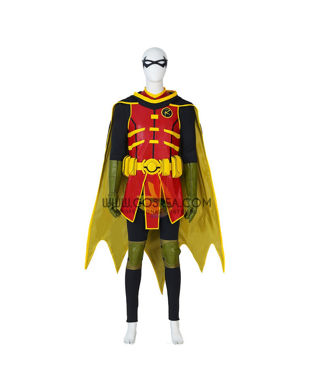 Cosrea DC Universe Damian Wayne Battle of the Super Sons Cosplay Costume