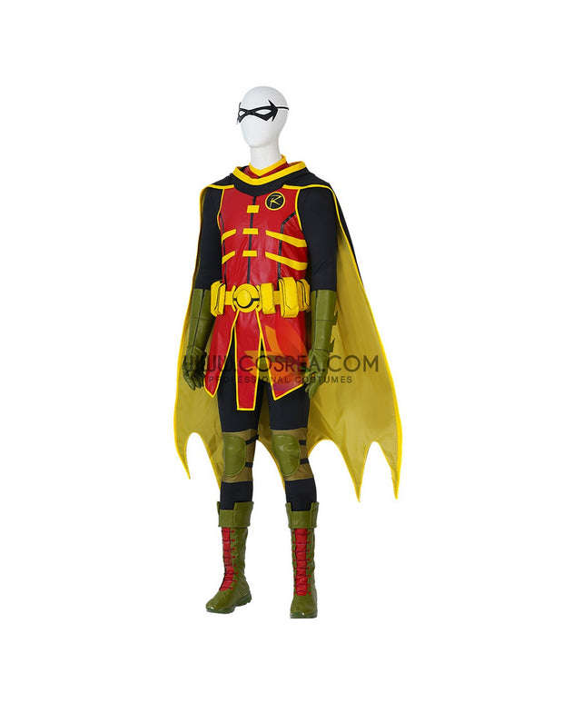 Cosrea DC Universe Damian Wayne Battle of the Super Sons Cosplay Costume