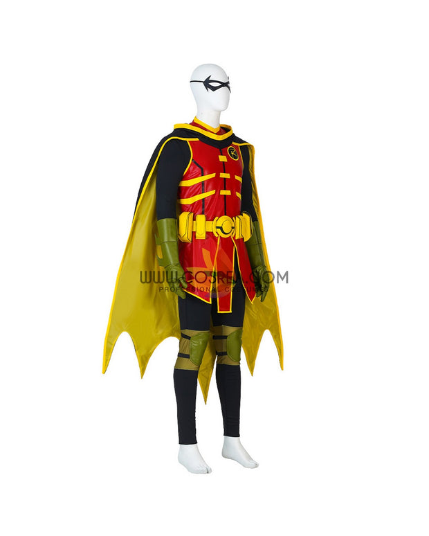 Cosrea DC Universe Damian Wayne Battle of the Super Sons Cosplay Costume