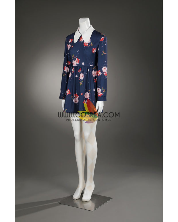 Cosrea DC Universe Harley Quinn Joker Folie à Deux Floral Dress Custom Costume