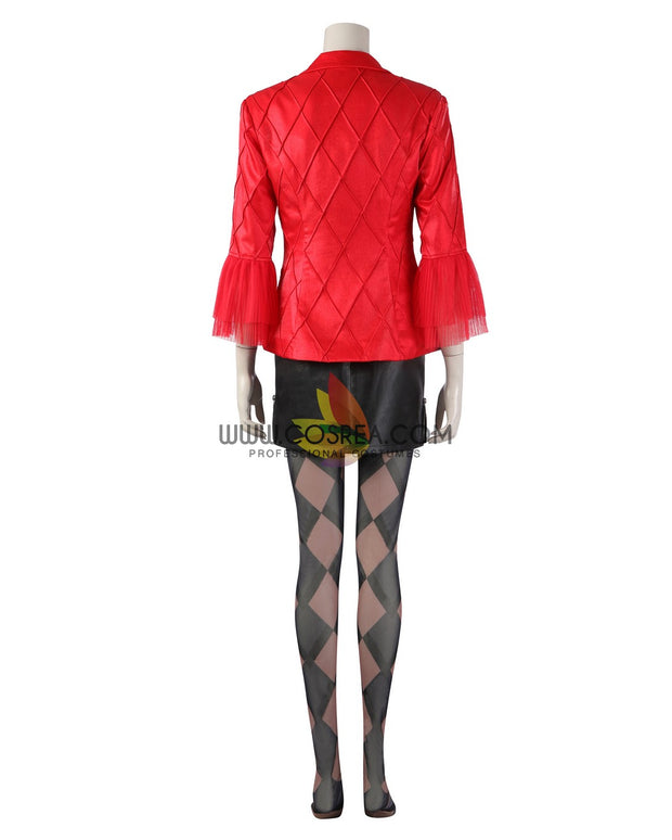 Cosrea DC Universe Harley Quinn Joker Folie à Deux Red Cosplay Costume