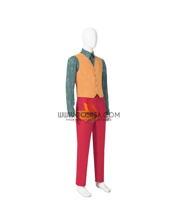 Cosrea DC Universe Joker Folie à Deux Red Suit Cosplay Costume