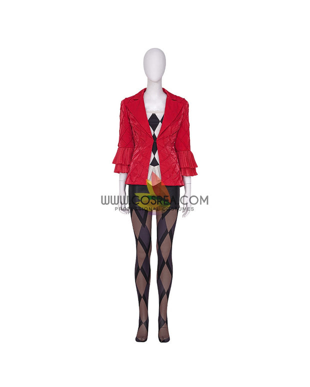 Cosrea DC Universe Lady Gaga Joker Folie à Deux Textured Fabric Cosplay Costume