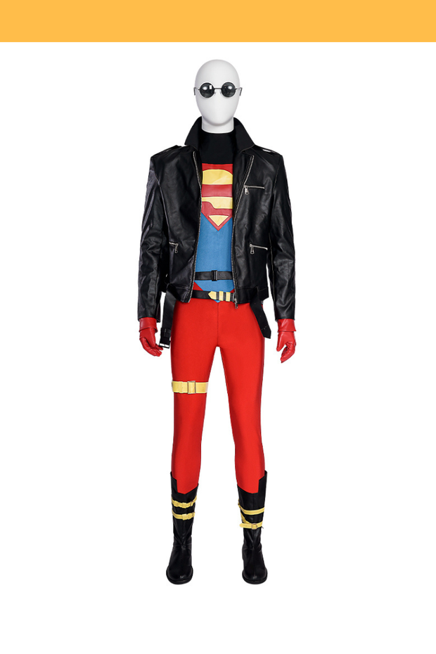 Cosrea DC Universe Superboy Conner Kent Cosplay Costume