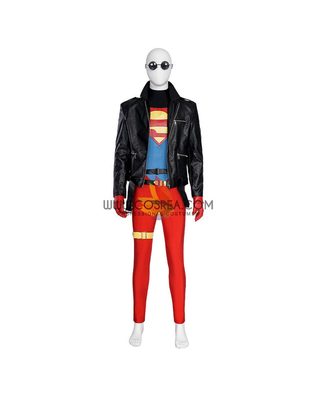 Cosrea DC Universe Superboy Conner Kent Cosplay Costume