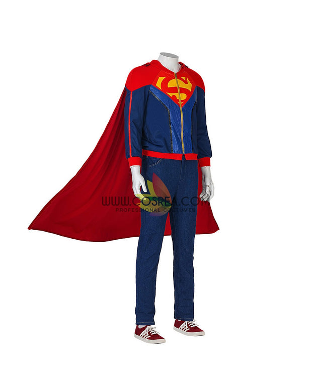 Cosrea DC Universe Young Jonathan Kent Battle of the Super Sons Cosplay Costume