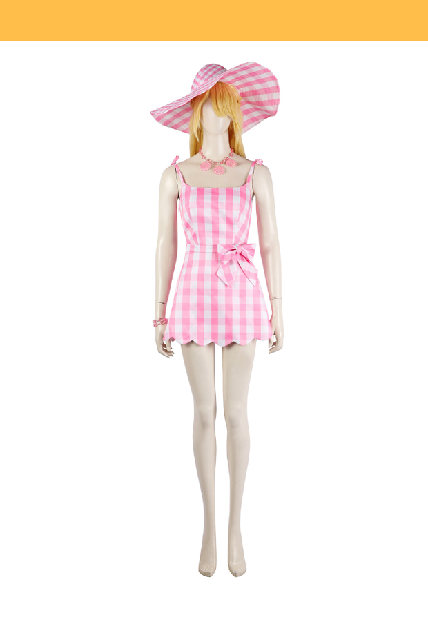 Cosrea Disney Barbie 2023 Pink Costume Set With Matching Hat