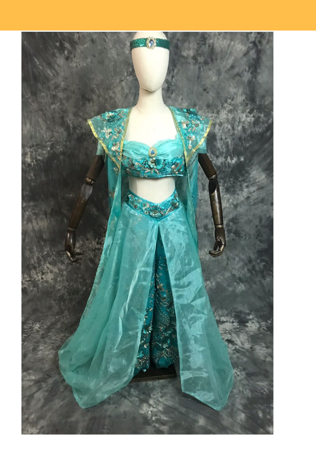 Cosrea Disney No Option Princess Jasmine With Embroidered Jacket Cosplay Costume