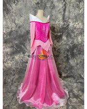 Cosrea Disney Princess Aurora In Velvet Fabric Cosplay Costume