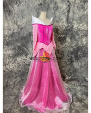 Cosrea Disney Princess Aurora In Velvet Fabric Cosplay Costume