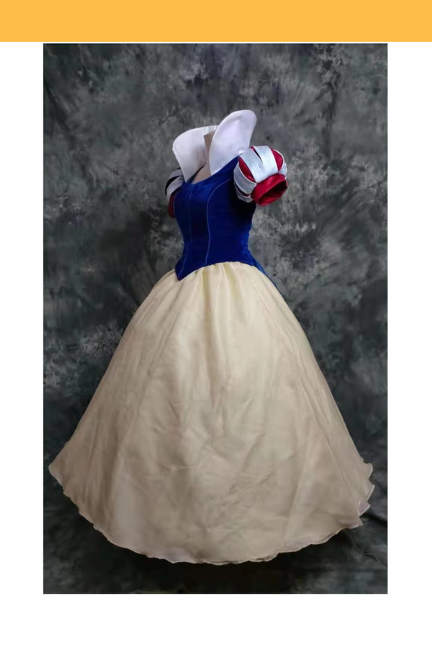 Cosrea Disney Princess Snow White Velvet With Standing Collar Cosplay Costume