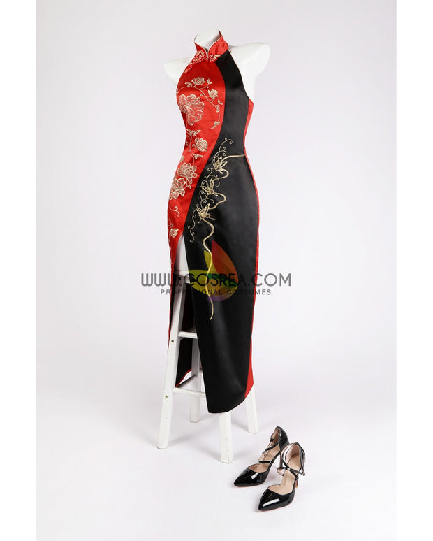 Cosrea Games Ada Wong Bicolor Qipao Dress Resident Evil 4 Remake Cosplay Costume