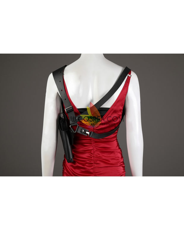 Cosrea Games Ada Wong Red Dress Resident Evil 4 Remake Cosplay Costume