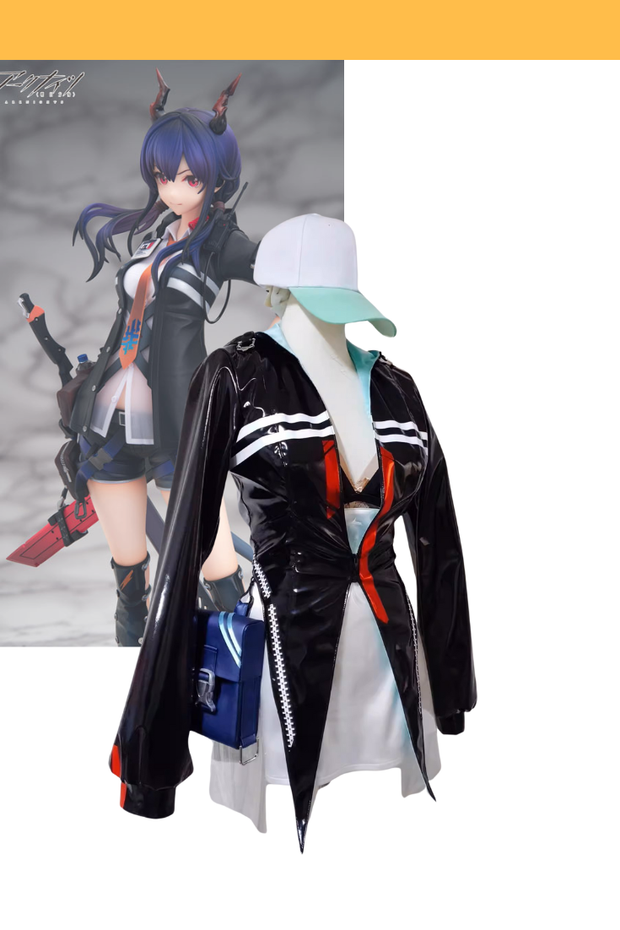 Cosrea Games Arknights Ch'en PU Leather Version Cosplay Costume