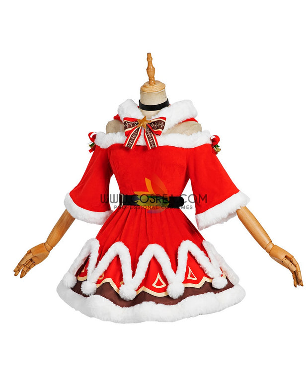 Cosrea Games Barbara Christmas Genshin Impact Limited Sizing Cosplay Costume