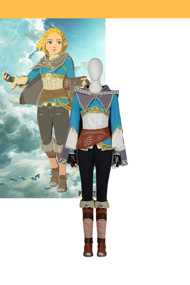 Cosrea Games Zelda Tears of the Kingdom Textured Fabric Cosplay Costume