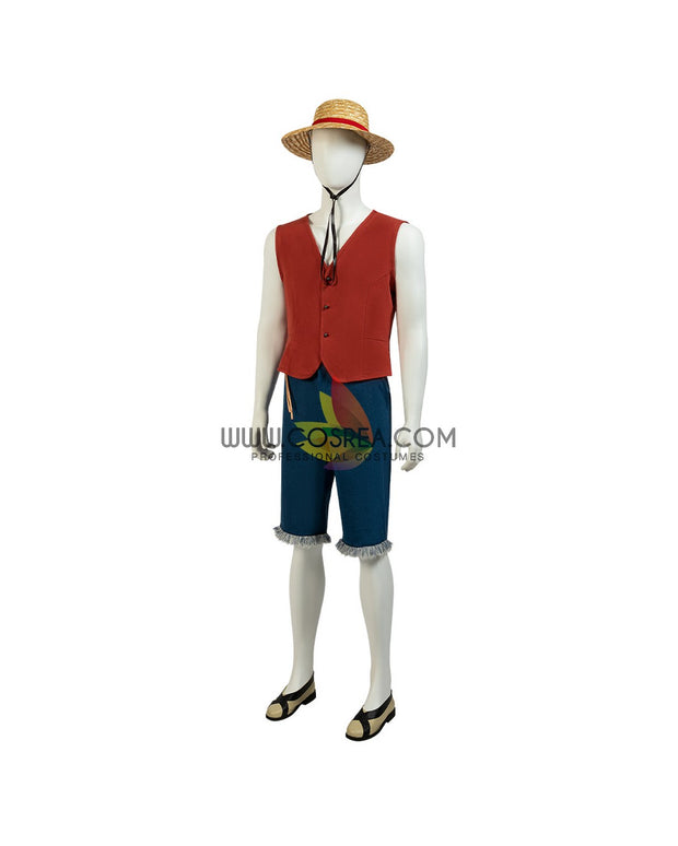 Cosrea K-O Monkey D Luffy One Piece Netflix Film Cosplay Costume