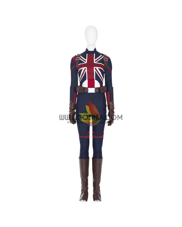 Cosrea Marvel Universe Captain Carter What If Cosplay Costume