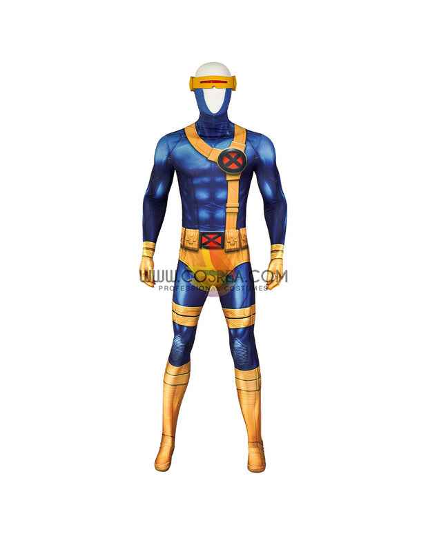 Cosrea Marvel Universe Cyclops 1997 XMen Cartoon Series Cosplay Costume